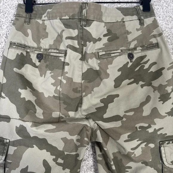 ATM Anthony Thomas Camo Cargo‎ Army Green Women's Khakis Size 28 - Picture 6 of 13